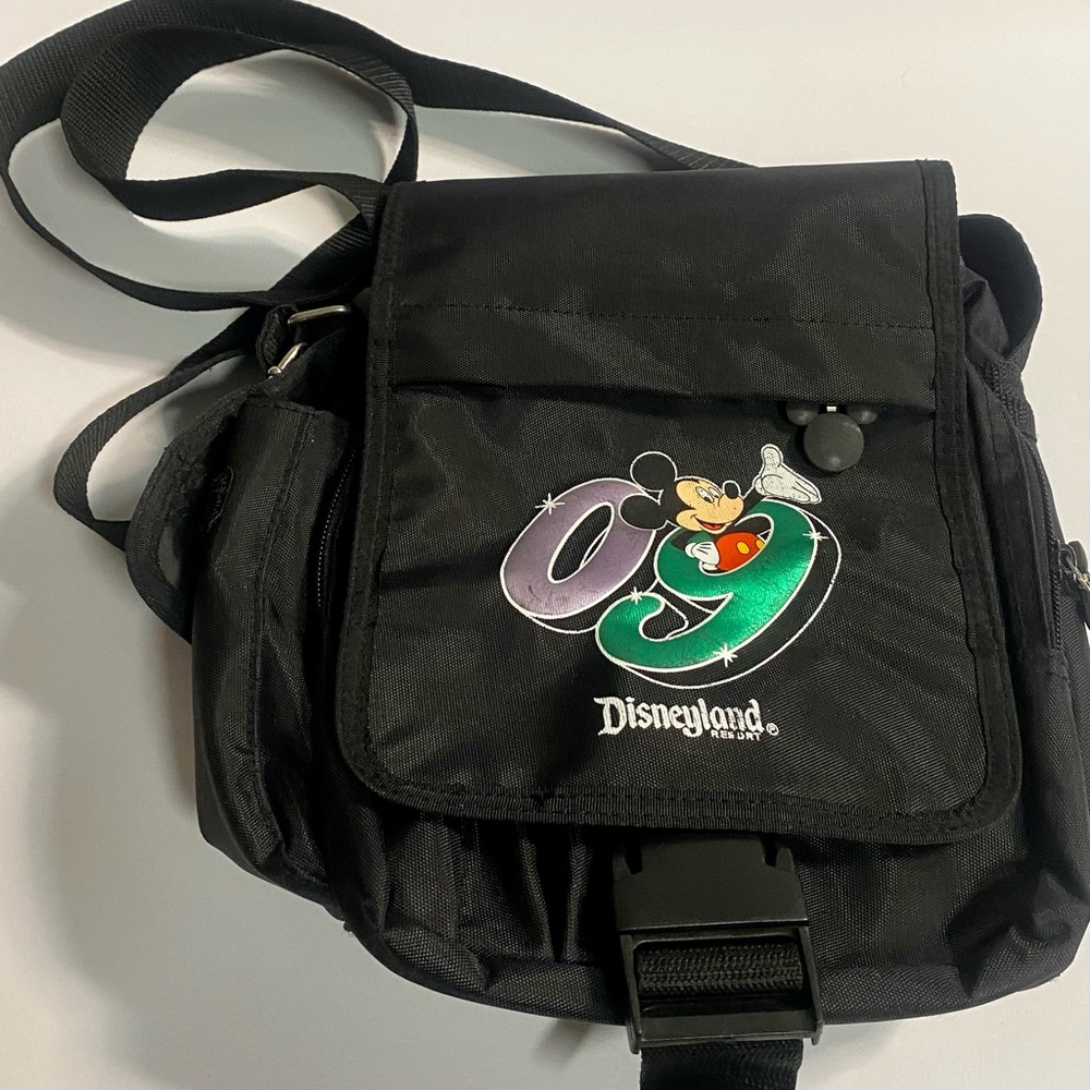 Disney Black and Purple Messenger Bag